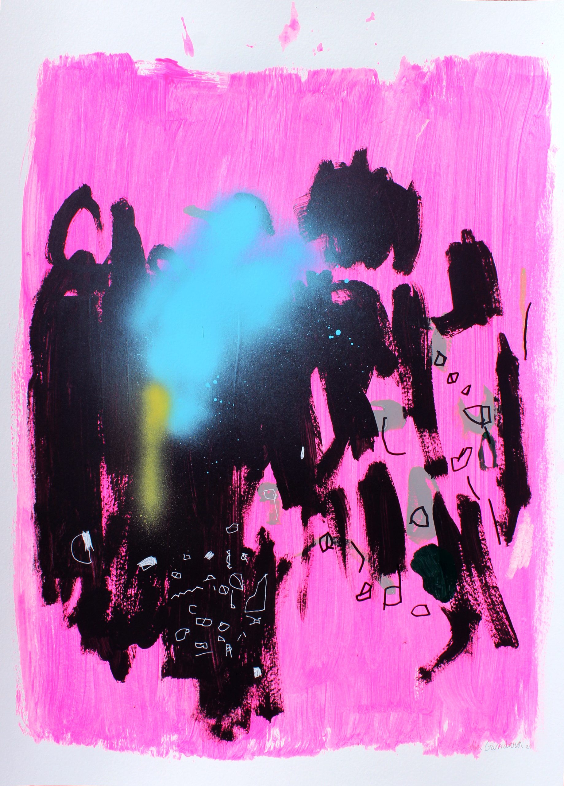 agujetas de color de rosa